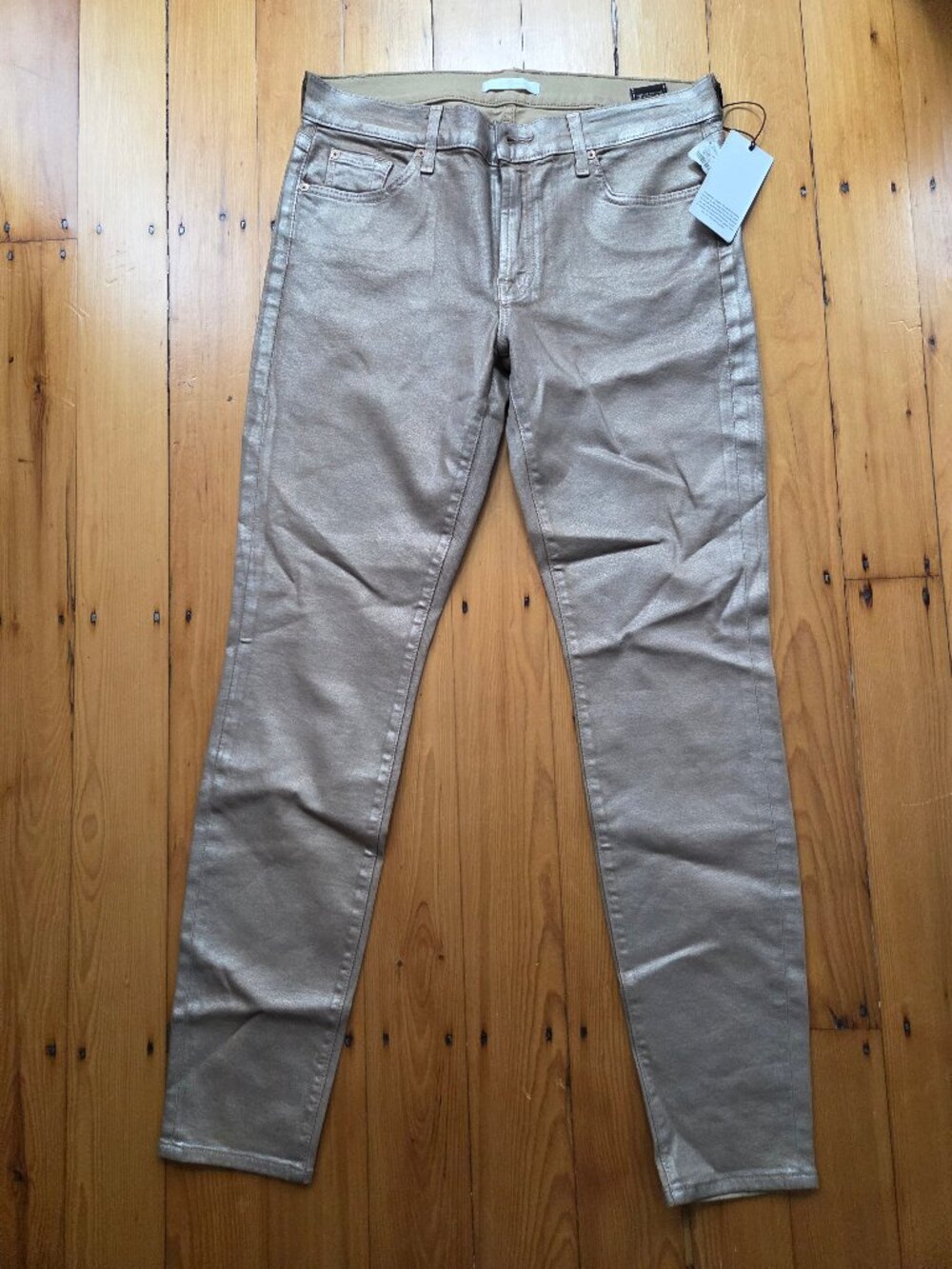 7forallmankind gold wax jeans